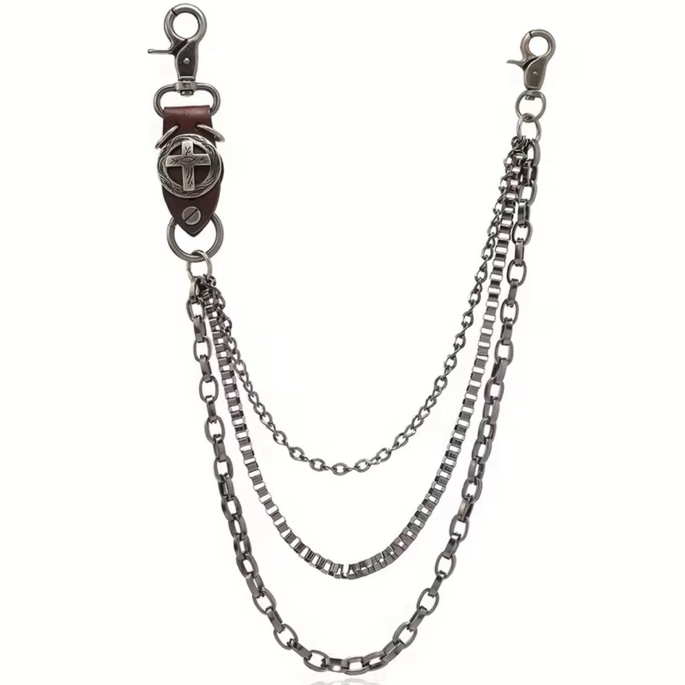 Silver Multi-Layer Chain Belt NWT - image 2